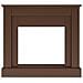 Cornice In Legno Mdf Marrone Per Caminetto Compatibile Con Inserto Elettrico Vulcano Da 60 Cm Di Facile Montaggio Prodotto In Europa Camillo - Foto miniatura 2