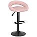 Lusso Casadino -  Sgabelli Da Bar 2 Pz Rosa In Velluto - Foto miniatura 1
