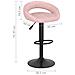 Lusso Casadino -  Sgabelli Da Bar 2 Pz Rosa In Velluto - Foto miniatura 8