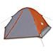 Tenda da Campeggio a Cupola 2 Persone Grigio e Arancione - Foto miniatura 3
