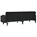 Divano Letto a 2 Posti con 2 Cuscini Nero in Tessuto - Foto miniatura 7