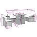 Set Divani da Giardino con Cuscini 7pz Nero Polyrattan - Foto miniatura 3