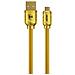 Cavo Usb-a A Micro Usb 6a 1m Serie Sakin Carica Rapida Ultra Resistente, Oro - Foto miniatura 1