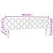 Testiera LED Geometrico Grigio scuro 200 cm Velluto - Foto miniatura 9