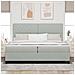 Letto a molle con materasso Grigio chiaro 200 x 200 cm Velluto - Foto miniatura 5