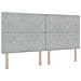 Letto a molle con materasso Grigio chiaro 200 x 200 cm Velluto - Foto miniatura 6