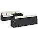 Set Divano da Giardino 9 pcs Nero 100 x 55 x 73 cm Poly Rattan - Foto miniatura 1