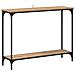 Tavolo consolle rovere artigianale 101 x 30.5 x 75 cm - Foto miniatura 1