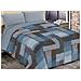 Trapunta Piumone Invernale Imbottita 300gr Microfibra Diadema Quadri 2 Piazze D6 Blu - Foto miniatura 1