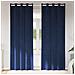 Tende con tende 2 pcs Blu scuro 140 x 225 cm Velluto - Foto miniatura 2