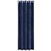 Tende con tende 2 pcs Blu scuro 140 x 225 cm Velluto - Foto miniatura 4