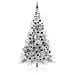 Albero di Natale artificiale con luci integrate Argento 240 cm - Foto miniatura 4