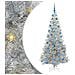 Albero di Natale con 300 LED con supporto Argento 180 cm PET - Foto miniatura 1