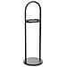 Set Attrezzi Per Camino In Metallo Nero 5pz D22x68h Cm - Foto miniatura 5