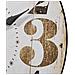 Orologio Da Parete In Legno Bianco D34x2h - Foto miniatura 3