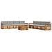 Set di divani da esterno 9 pcs Grigio Naturale e Chiaro - Foto miniatura 1
