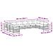 Set divani con cuscino 10 pcs Grigio Naturale e Chiaro - Foto miniatura 7