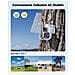 Telecamera Solare Esterno Con Sim Doppio Obiettivo, 15600mah Batteria 8w Pannello Solare Telecamere Senza Fili Dual-pir Rilevamento Umano Visione Notturna Pc /cloud /ip66-no Wifi - Foto miniatura 3