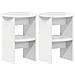 Mobile laterale 2 pcs Bianco Lucido Ø40 x 50 cm - Foto miniatura 1