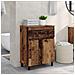 Mobiletto da bagno Legno antico 60 x 35 x 80 cm - Foto miniatura 2