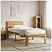 Letto Singolo con Testiera ROSTOCK Bianco 90 x 190 cm - Foto miniatura 2