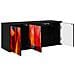 Mobile TV da Parete HEESCH 102 x 33 x 40 cm Rovere Nero - Foto miniatura 3