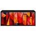 Mobile TV da Parete HEESCH 102 x 33 x 40 cm Rovere Nero - Foto miniatura 4