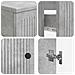 Set di armadietti da bagno in 3 pezzi EDE Grigio Cemento - Foto miniatura 3