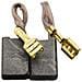 Spazzole di carbone per Atlas Copco WS24-230E GVX - 8 x 14 x 20 mm - coppia - Foto miniatura 1
