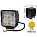 Faro da Lavoro Profondità Supplementare a Led Quadrato 12V 24V 48W - Foto miniatura 1