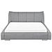 Letto Matrimoniale Moderno In Tessuto Grigio 160x200cm Nantes - Foto miniatura 20