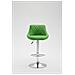 2X Sgabelli Design Lazio in Similpelle - Sedie Cucina Girevoli e Regolabili (83-104 cm) con Poggiapiedi I Sgabelli Bar Imbottiti (2 Pezzi) Verde - Foto miniatura 2