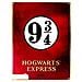 Harry Potter - Insegna Binario 9 3/4 Hogwarts 28 X 38 Cm Metallo Rosso - Foto miniatura 1