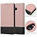 Custodia Compatibile Con Nokia Lumia 640 In Oro Rosato Nero - Coperchio Protettiva Con Chiusura Magnetica, Funzione Stand E Tasca Per Le Carte - Foto miniatura 4