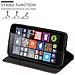 Custodia Compatibile Con Nokia Lumia 640 In Oro Rosato Nero - Coperchio Protettiva Con Chiusura Magnetica, Funzione Stand E Tasca Per Le Carte - Foto miniatura 6