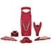 Affettatrice di verdure V5 Powerline set professionale affettatrice di cetriolo verde affettatrice friggitrice affettatrice di verdure affettatrice di frutta vegan | rosso - Foto miniatura 1