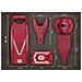 Affettatrice di verdure V5 Powerline set professionale affettatrice di cetriolo verde affettatrice friggitrice affettatrice di verdure affettatrice di frutta vegan | rosso - Foto miniatura 2