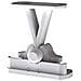 Bianco Sprung Porta Fermo Holder Cattura Clip Caravan Motorhome Barca Static - Foto miniatura 1