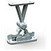 Bianco Sprung Porta Fermo Holder Cattura Clip Caravan Motorhome Barca Static - Foto miniatura 3