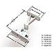Bianco Sprung Porta Fermo Holder Cattura Clip Caravan Motorhome Barca Static - Foto miniatura 4