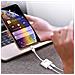 Adattatore Audio E Carica Doppio Lightning Compatto Linq Bianco - Foto miniatura 3