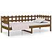 Dormeuse Marrone Miele 90x200 Cm In Legno Massello Di Pino - Foto miniatura 2