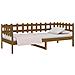 Dormeuse Marrone Miele 90x200 Cm In Legno Massello Di Pino - Foto miniatura 3