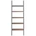 Scaffale Pendente 5 Livelli Marrone Scuro E Nero 64x34x185,5 Cm - Foto miniatura 3