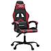 Sedia Da Gaming Girevole Nero E Rosso Vino In Similpelle - Foto miniatura 2