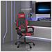 Sedia Da Gaming Girevole Nero E Rosso Vino In Similpelle - Foto miniatura 1