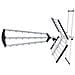 Antenna TV LB2000 Dual 32 dB All'aperto Colore Alluminio - Foto miniatura 5
