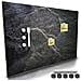 Lavagna Magnetica Stampa Marmo Nero 60x40 Cm 1 Pennarello Cancellabile 5 Magneti - Foto miniatura 1