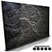 Lavagna Magnetica Stampa Marmo Nero 60x40 Cm 1 Pennarello Cancellabile 5 Magneti - Foto miniatura 7