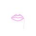 Lips Figura luminosa decorativa Rosa LED 1,38 W - Foto miniatura 1
